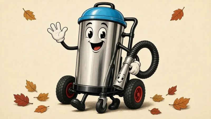 Sid, the friendly walking gutter-cleaning cartoon mascot of Dreher Home Care